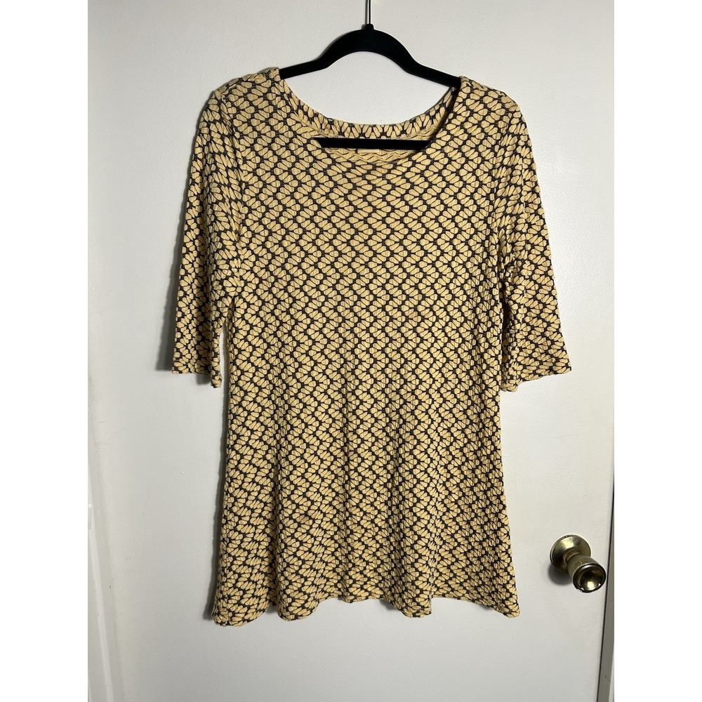 Tianello Woman's Tunic Blouse Casual Wear Artsy Lagenlook Versatile‎ M